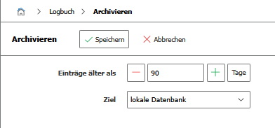 Logbuch-Archivierung in der Verwaltung